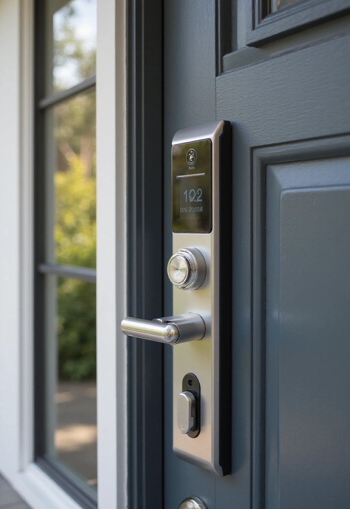 29 Modern Main Door Entrance Designs for a Bold Statement 12 29 Modern Main Door Entrance Designs for a Bold Statement - 12. Smart Technology Integration