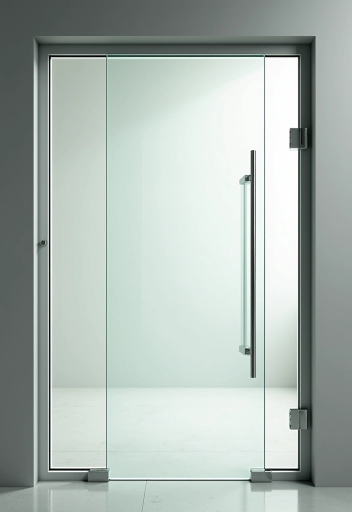 29 Modern Main Door Entrance Designs for a Bold Statement 16 29 Modern Main Door Entrance Designs for a Bold Statement - 16. Transparent Options