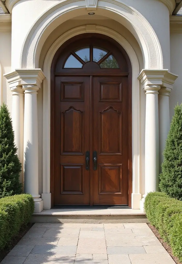 29 Modern Main Door Entrance Designs for a Bold Statement 24 29 Modern Main Door Entrance Designs for a Bold Statement - 24. Elegant Arched Doors