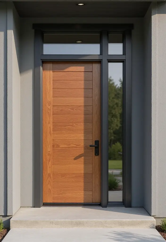 29 Modern Main Door Entrance Designs for a Bold Statement 6 29 Modern Main Door Entrance Designs for a Bold Statement - 6. Sustainable Composite Materials