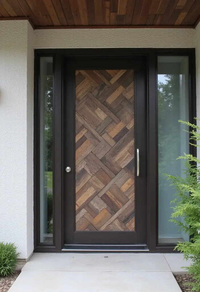 29 Modern Main Door Entrance Designs for a Bold Statement 7 29 Modern Main Door Entrance Designs for a Bold Statement - 7. Geometric Patterns