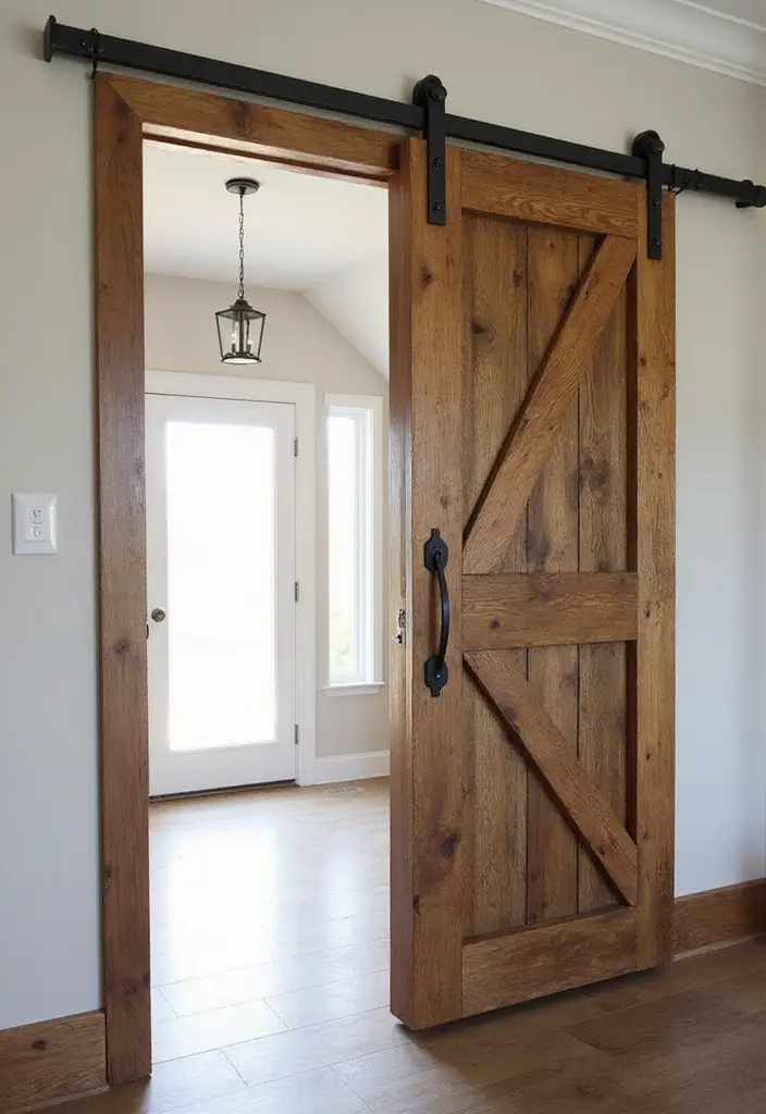 29 Modern Main Door Entrance Designs for a Bold Statement 9 29 Modern Main Door Entrance Designs for a Bold Statement - 9. Sliding Barn Doors