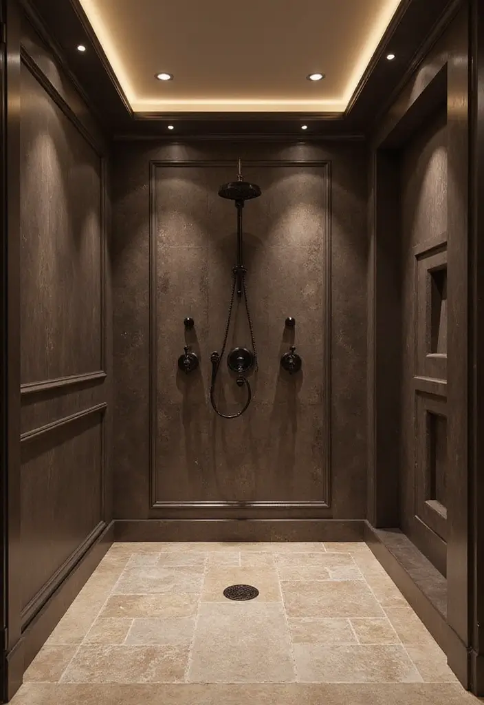 29 Modern Shower Ideas That Turn Bathrooms Into Retreats 17 29 Modern Shower Ideas That Turn Bathrooms Into Retreats - 17. Mocha and Espresso Tones