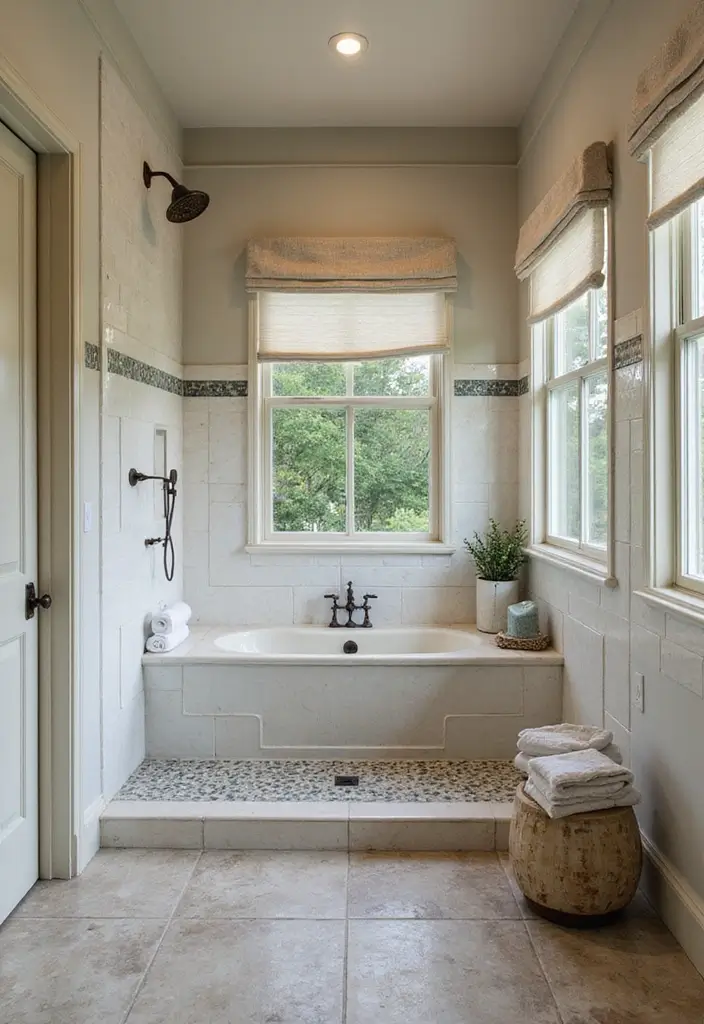 29 Modern Shower Ideas That Turn Bathrooms Into Retreats 21 29 Modern Shower Ideas That Turn Bathrooms Into Retreats - 21. Vintage Accents
