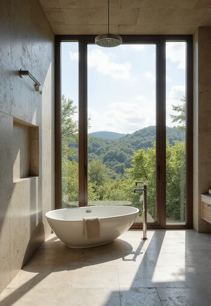 29 Modern Shower Ideas That Turn Bathrooms Into Retreats 24 29 Modern Shower Ideas That Turn Bathrooms Into Retreats - 24. Shower with a View