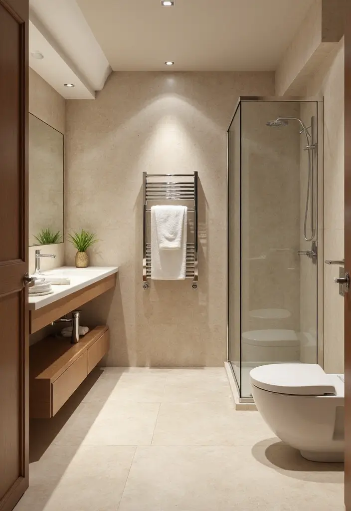 29 Modern Shower Ideas That Turn Bathrooms Into Retreats 29 29 Modern Shower Ideas That Turn Bathrooms Into Retreats - 29. Luxury Towel Warmers