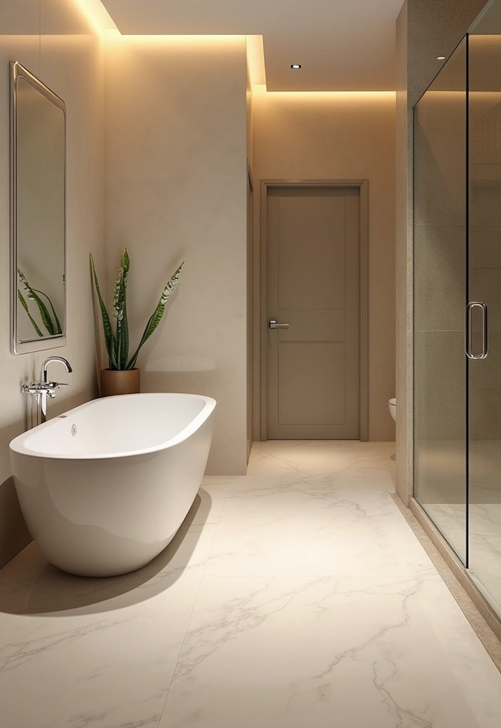 29 Modern Shower Ideas That Turn Bathrooms Into Retreats 3 29 Modern Shower Ideas That Turn Bathrooms Into Retreats - 3. Freestanding Bathtub Compatibility