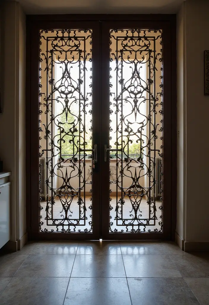 29 Modern Window Grill Designs That Blend Safety and Style 10 29 Modern Window Grill Designs That Blend Safety and Style - 10. Stylish Security Grilles with Artistry