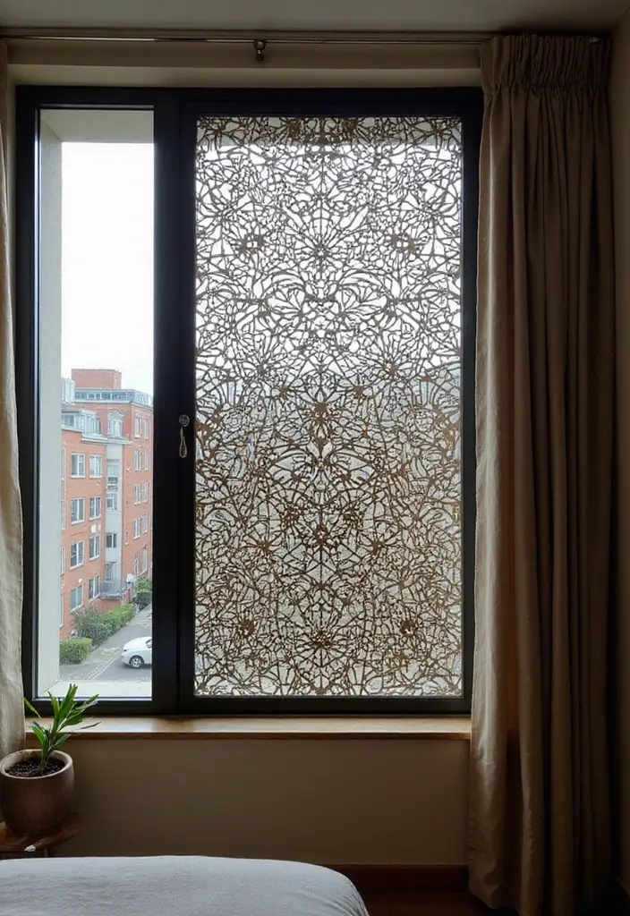 29 Modern Window Grill Designs That Blend Safety and Style 12 29 Modern Window Grill Designs That Blend Safety and Style - 12. Artistic Laser-Cut Grills