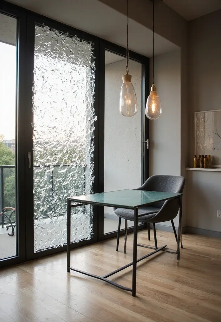 29 Modern Window Grill Designs That Blend Safety and Style 17 29 Modern Window Grill Designs That Blend Safety and Style - 17. Artistic Glass Grills