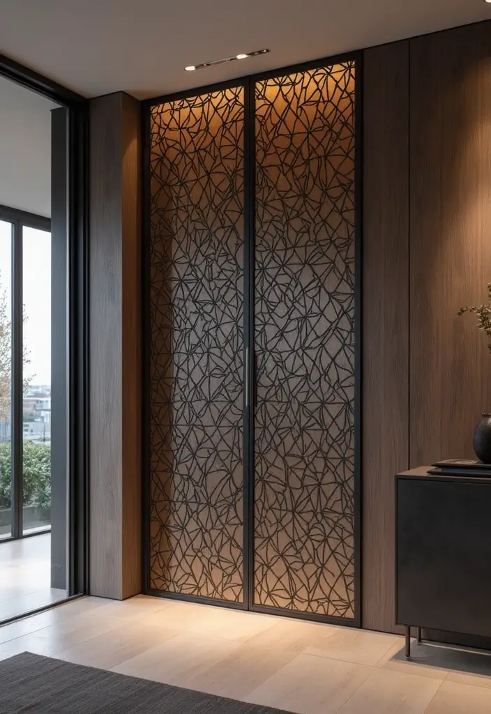 29 Modern Window Grill Designs That Blend Safety and Style 29 29 Modern Window Grill Designs That Blend Safety and Style - 29. Contemporary Infinity Grills