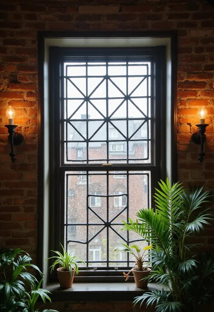 29 Modern Window Grill Designs That Blend Safety and Style 3 29 Modern Window Grill Designs That Blend Safety and Style - 3. Geometric Grills