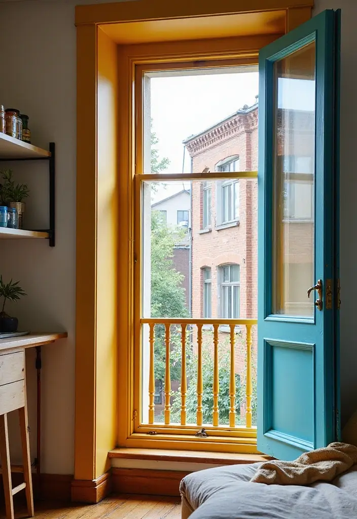 29 Modern Window Grill Designs That Blend Safety and Style 7 29 Modern Window Grill Designs That Blend Safety and Style - 7. Colorful Powder-Coated Grills