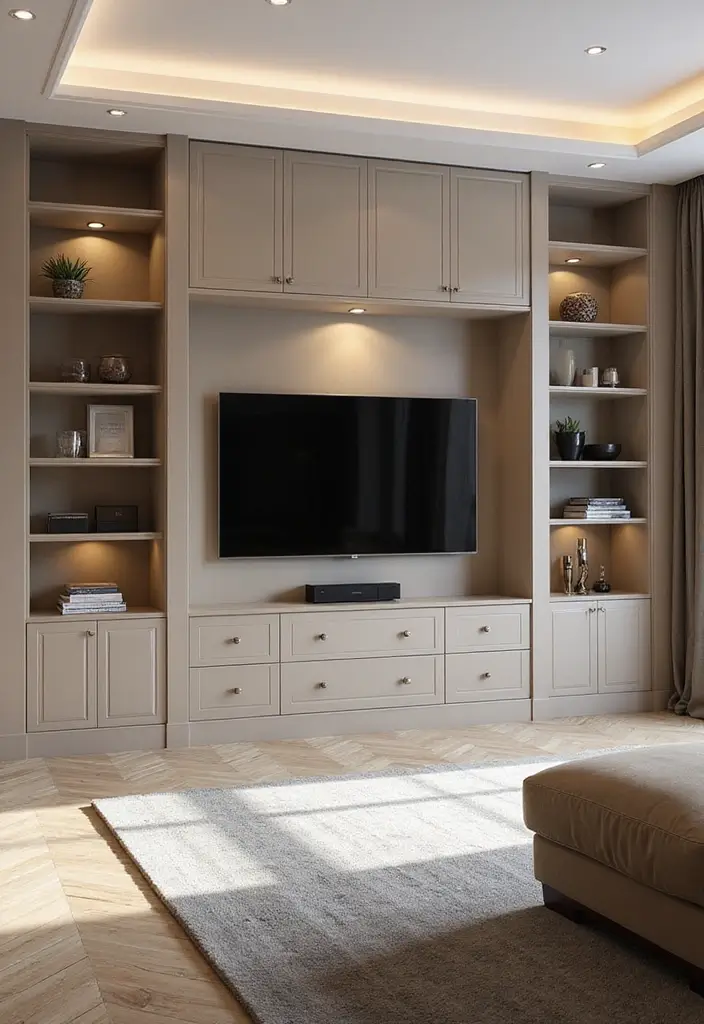 29 TV Wall Design Modern Luxury Looks for Statement Living Rooms 10 29 TV Wall Design Modern Luxury Looks for Statement Living Rooms - 10. Stylish Built-In Units