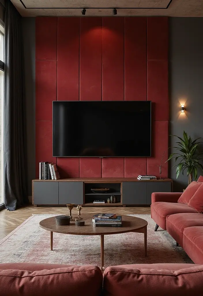 29 TV Wall Design Modern Luxury Looks for Statement Living Rooms 14 29 TV Wall Design Modern Luxury Looks for Statement Living Rooms - 14. Luxurious Velvet Textures