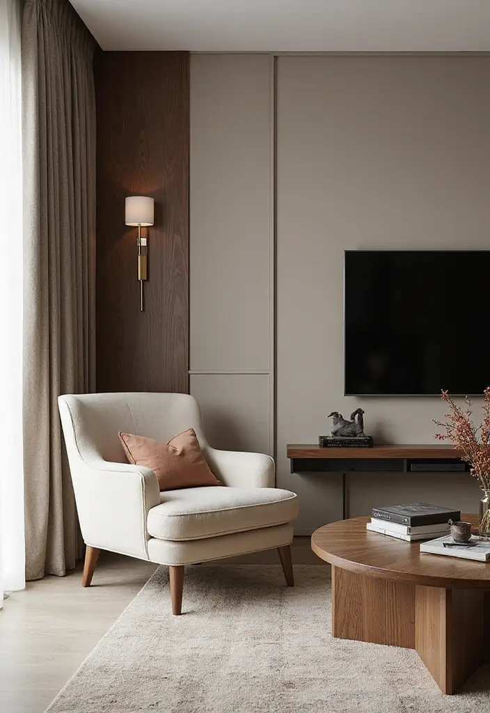 29 TV Wall Design Modern Luxury Looks for Statement Living Rooms 17 29 TV Wall Design Modern Luxury Looks for Statement Living Rooms - 17. Layered Chaise Lounges