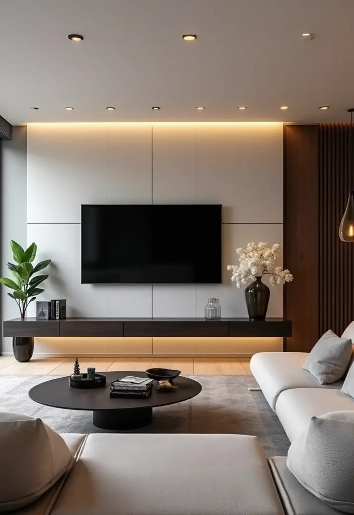 29 TV Wall Design Modern Luxury Looks for Statement Living Rooms 26 29 TV Wall Design Modern Luxury Looks for Statement Living Rooms - 26. Smart Tech Integrations
