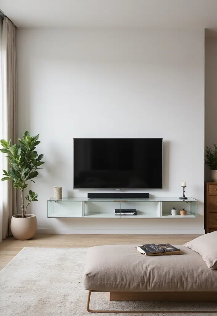 29 TV Wall Design Modern Luxury Looks for Statement Living Rooms 9 29 TV Wall Design Modern Luxury Looks for Statement Living Rooms - 9. Sleek Glass Elements