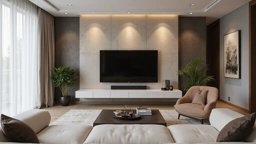 29 TV Wall Design Modern Luxury Looks for Statement Living Rooms