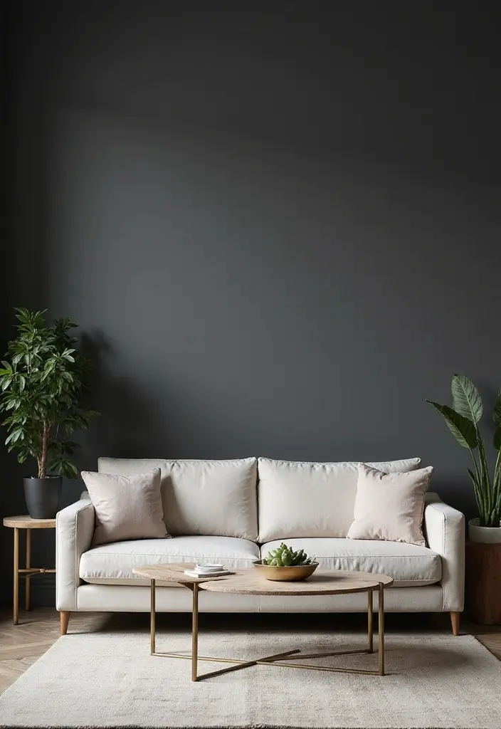 30+ Dark Modern Interior Ideas for Bold and Sophisticated Homes 1 30+ Dark Modern Interior Ideas for Bold and Sophisticated Homes - 1. Deep Charcoal Elegance