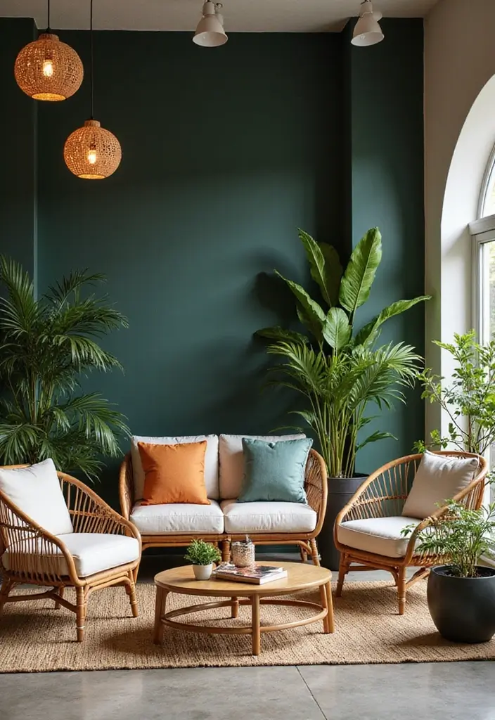 30+ Dark Modern Interior Ideas for Bold and Sophisticated Homes 23 30+ Dark Modern Interior Ideas for Bold and Sophisticated Homes - 23. Outdoor-Inspired Decor