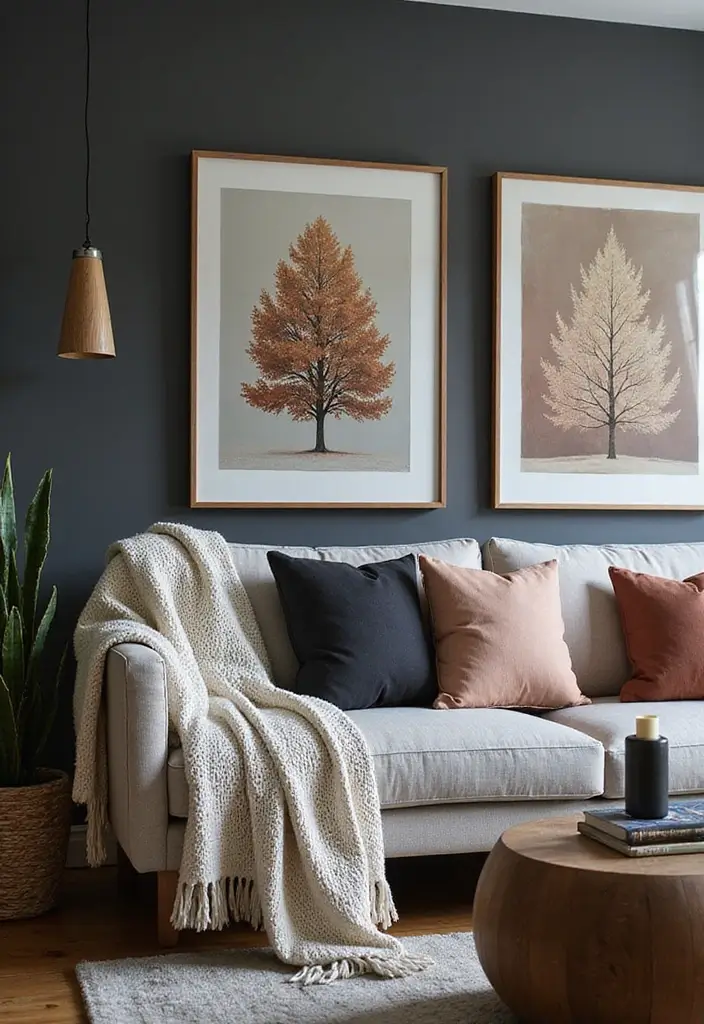 30+ Dark Modern Interior Ideas for Bold and Sophisticated Homes 25 30+ Dark Modern Interior Ideas for Bold and Sophisticated Homes - 25. Seasonal Decor Changes