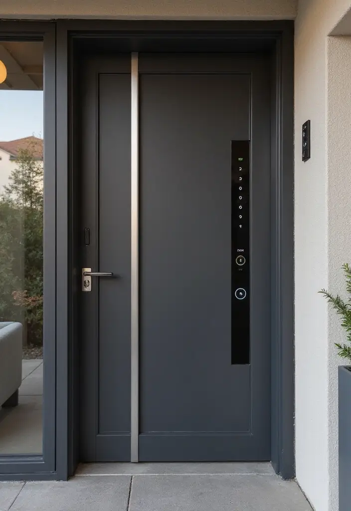 30+ Luxury Door Design Ideas That Make a Grand Entrance 17 30+ Luxury Door Design Ideas That Make a Grand Entrance - 17. Smart Door Technology
