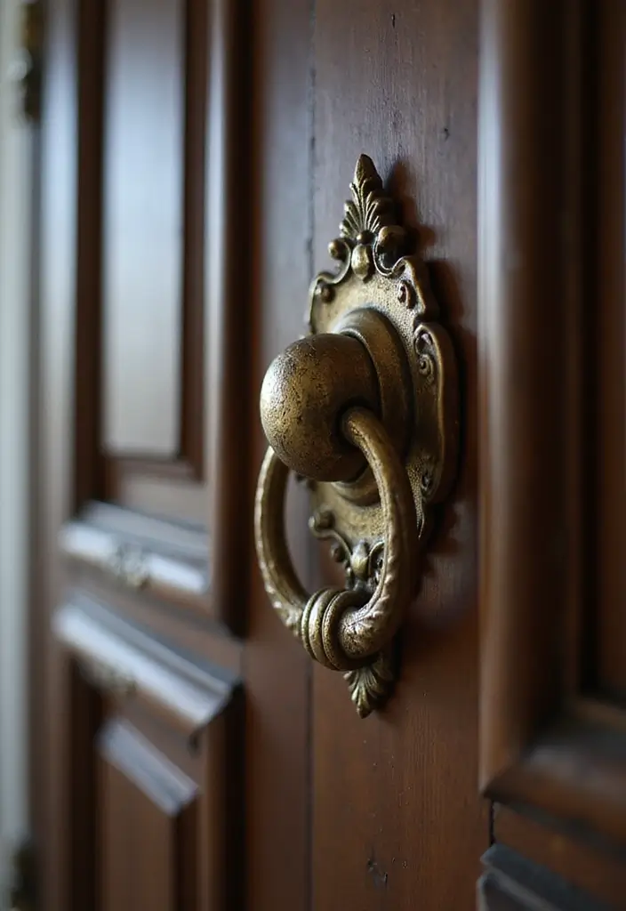 30+ Luxury Door Design Ideas That Make a Grand Entrance 23 30+ Luxury Door Design Ideas That Make a Grand Entrance - 23. Statement Door Knockers