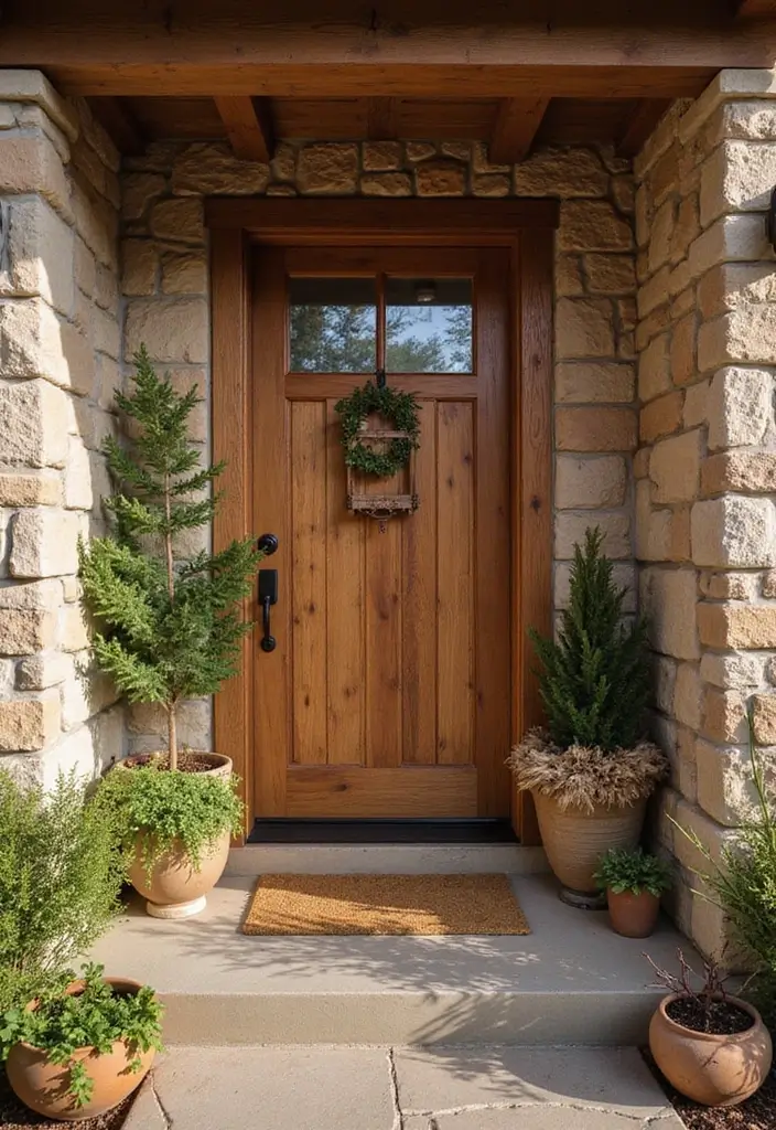 30+ Luxury Door Design Ideas That Make a Grand Entrance 28 30+ Luxury Door Design Ideas That Make a Grand Entrance - 28. Warm Rustic Accents