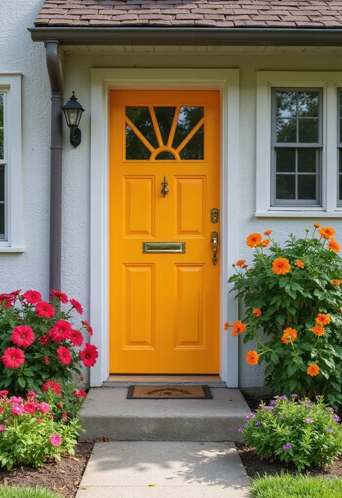 30+ Luxury Door Design Ideas That Make a Grand Entrance 3 30+ Luxury Door Design Ideas That Make a Grand Entrance - 3. Boldly Colored Front Doors