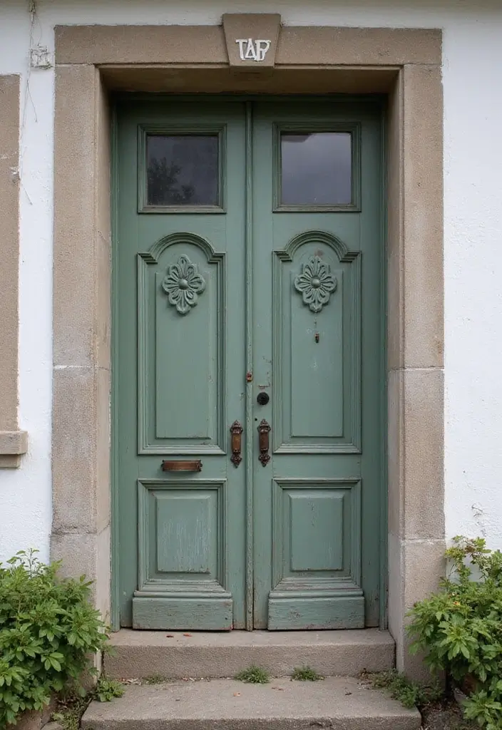 30+ Luxury Door Design Ideas That Make a Grand Entrance 8 30+ Luxury Door Design Ideas That Make a Grand Entrance - 8. Vintage Revival