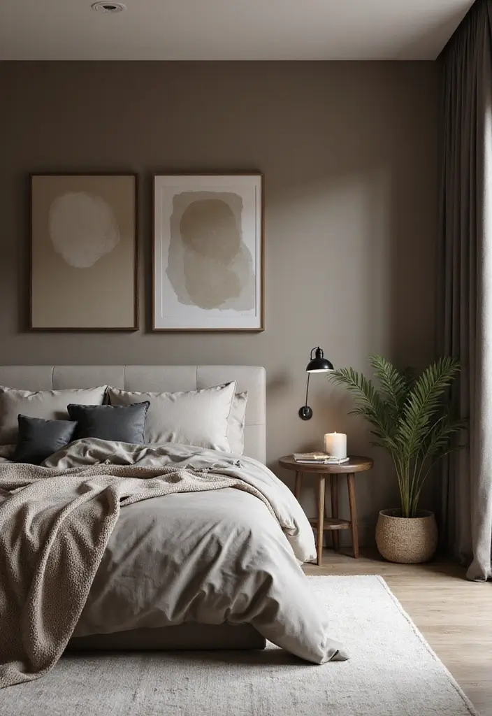 30+ Modern Bedroom Designs for a Fresh and Stylish Space 16 30+ Modern Bedroom Designs for a Fresh and Stylish Space - 16. Monochromatic Magic