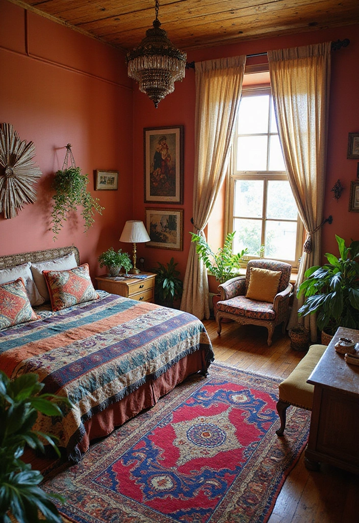 30+ Modern Bedroom Designs for a Fresh and Stylish Space 17 30+ Modern Bedroom Designs for a Fresh and Stylish Space - 17. Bohemian Bliss