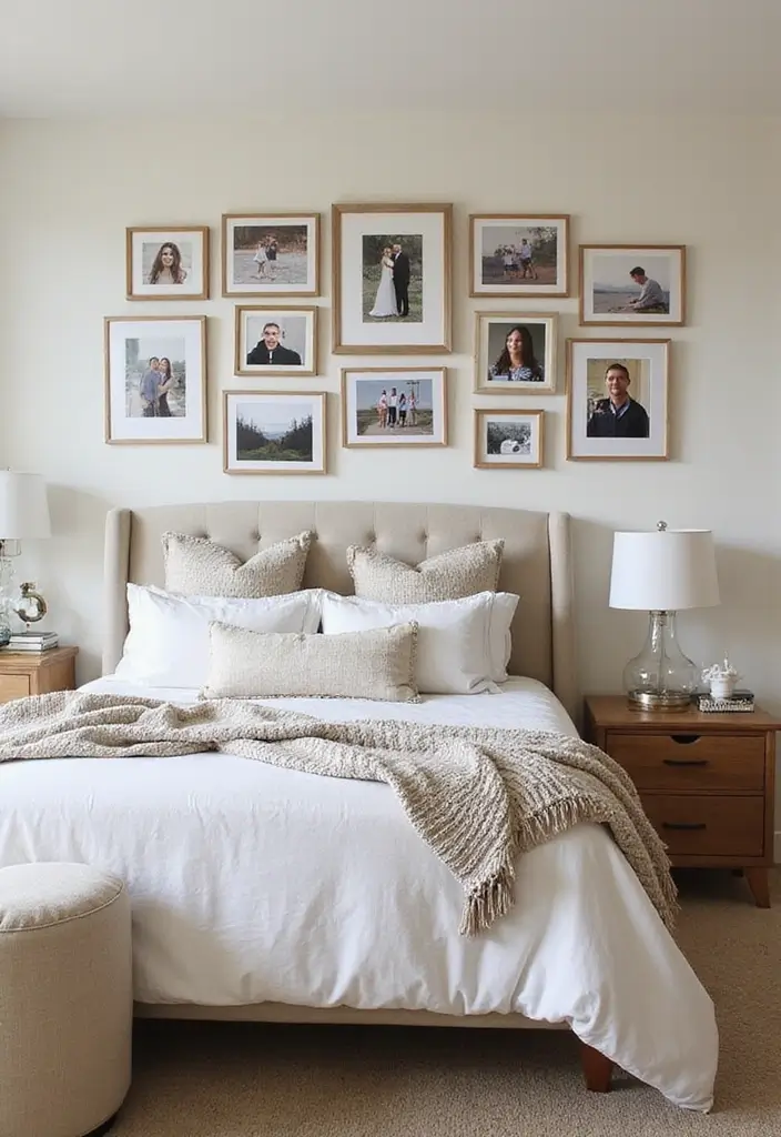 30+ Modern Bedroom Designs for a Fresh and Stylish Space 20 30+ Modern Bedroom Designs for a Fresh and Stylish Space - 20. Personalized Wall Art