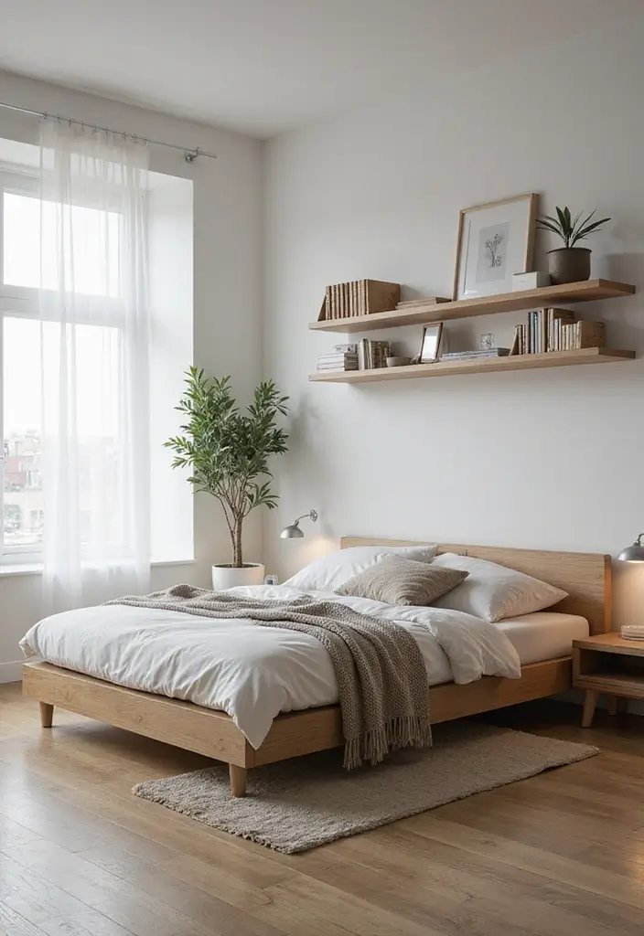 30+ Modern Bedroom Designs for a Fresh and Stylish Space 23 30+ Modern Bedroom Designs for a Fresh and Stylish Space - 23. Floating Furniture