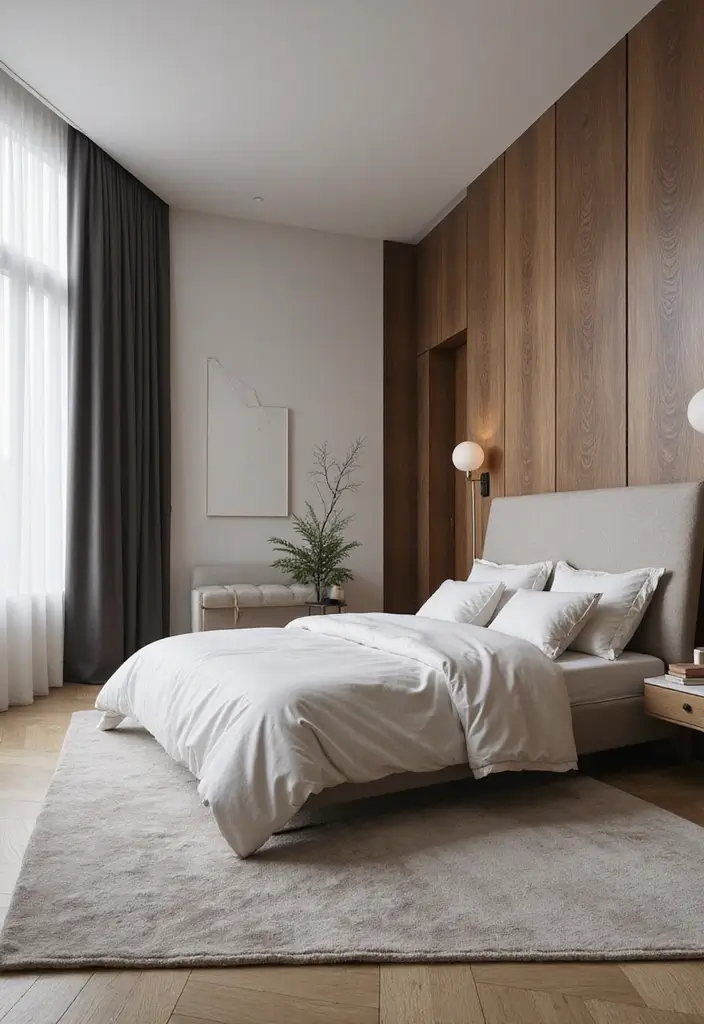 30+ Modern Bedroom Designs for a Fresh and Stylish Space 25 30+ Modern Bedroom Designs for a Fresh and Stylish Space - 25. Streamlined Silhouettes