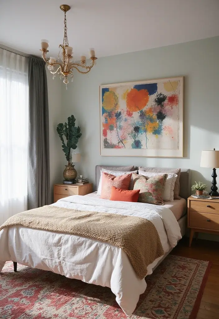 30+ Modern Bedroom Designs for a Fresh and Stylish Space 30 30+ Modern Bedroom Designs for a Fresh and Stylish Space - 30. Creative Accent Pieces