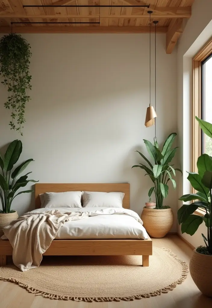 30+ Modern Bedroom Designs for a Fresh and Stylish Space 7 30+ Modern Bedroom Designs for a Fresh and Stylish Space - 7. Nature-Inspired Designs