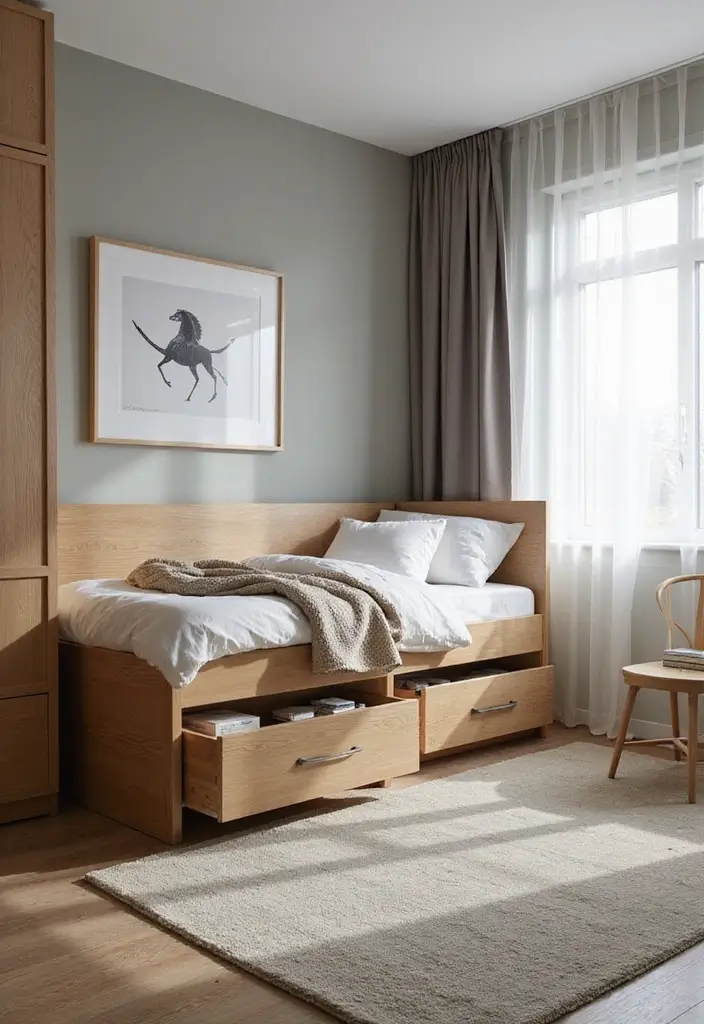 30+ Modern Bedroom Designs for a Fresh and Stylish Space 8 30+ Modern Bedroom Designs for a Fresh and Stylish Space - 8. Multi-Functional Furniture