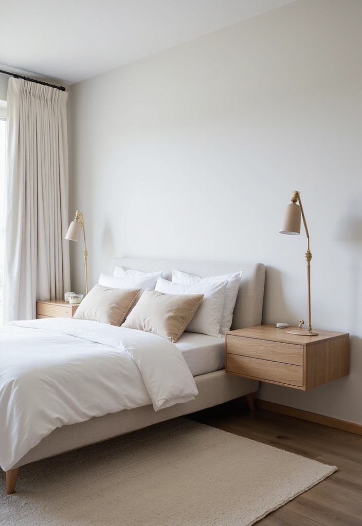 30+ Modern Coastal Bedroom Ideas That Feel Relaxed and Chic 26 30+ Modern Coastal Bedroom Ideas That Feel Relaxed and Chic - 26. Floating Nightstands