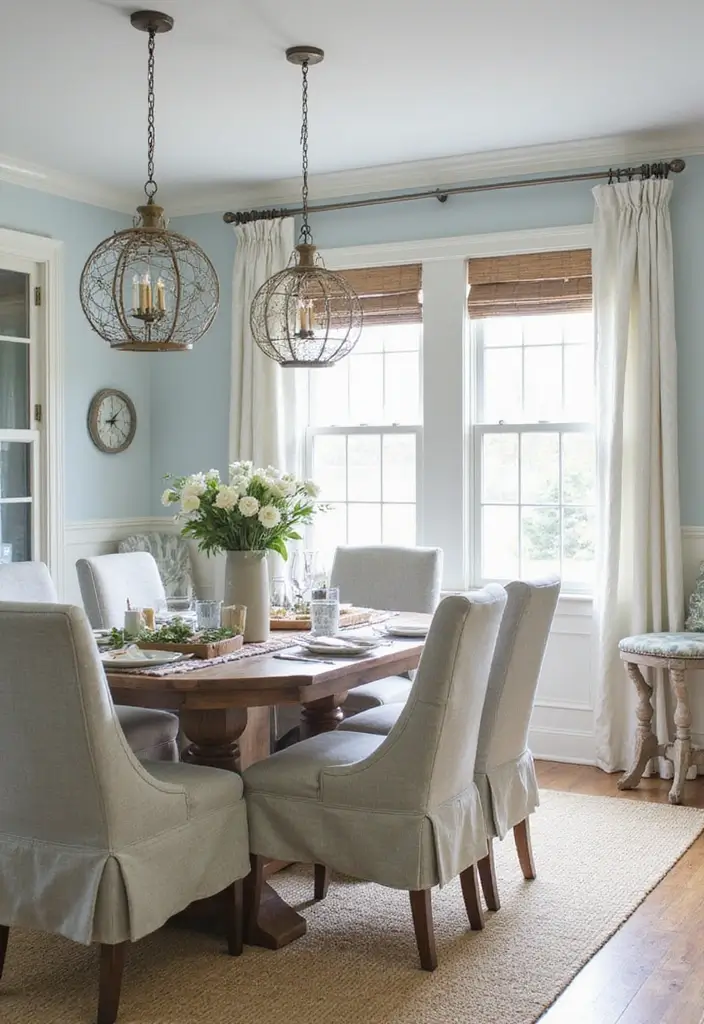 30+ Modern Dining Room Ideas for Contemporary Elegance 11 30+ Modern Dining Room Ideas for Contemporary Elegance - 11. Coastal Inspirations