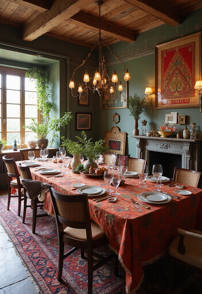 30+ Modern Dining Room Ideas for Contemporary Elegance 21 30+ Modern Dining Room Ideas for Contemporary Elegance - 21. Ethnic Influences