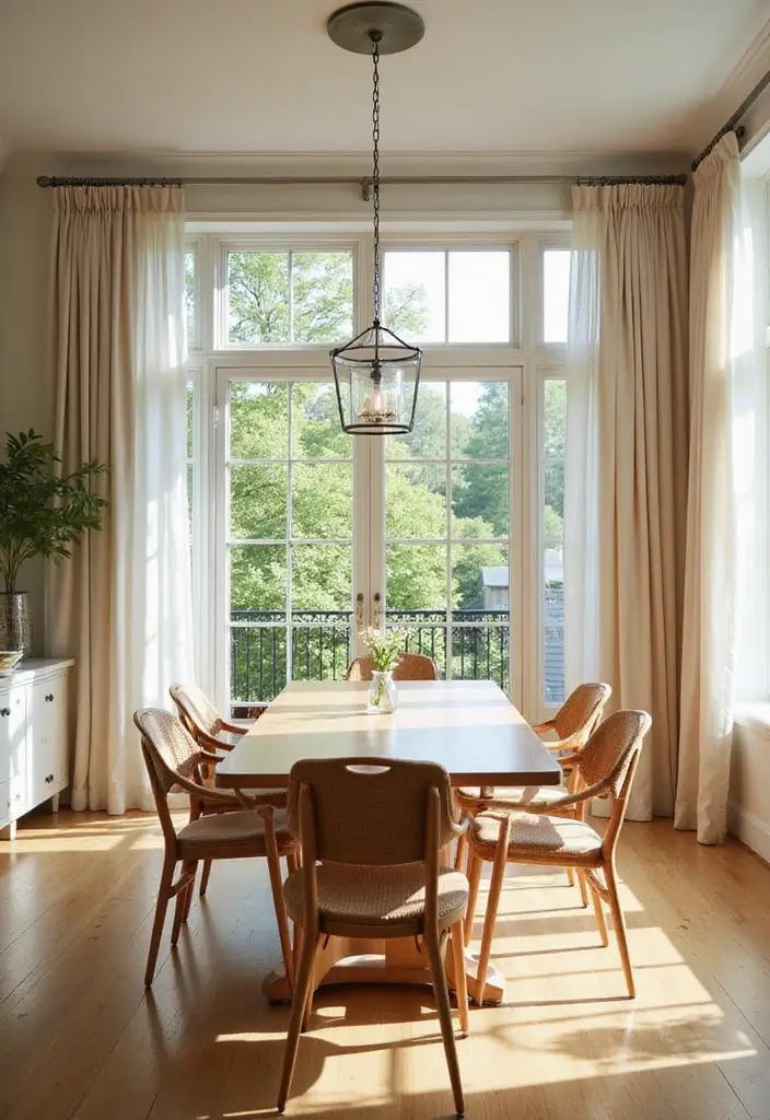 30+ Modern Dining Room Ideas for Contemporary Elegance 23 30+ Modern Dining Room Ideas for Contemporary Elegance - 23. Natural Light Emphasis