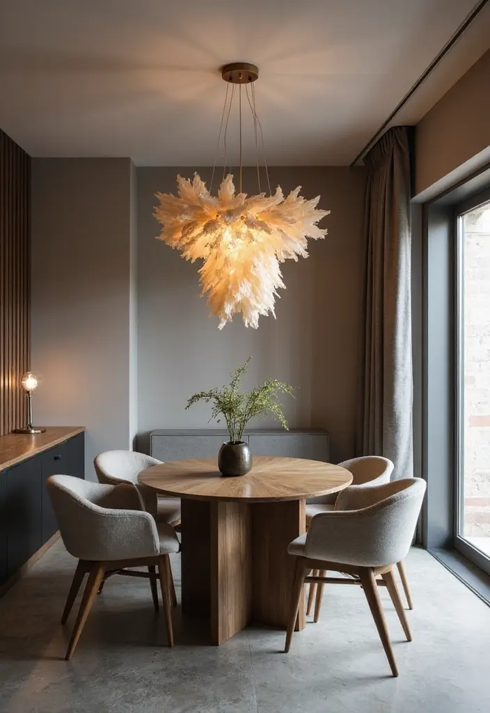 30+ Modern Dining Room Ideas for Contemporary Elegance 6 30+ Modern Dining Room Ideas for Contemporary Elegance - 6. Statement Lighting