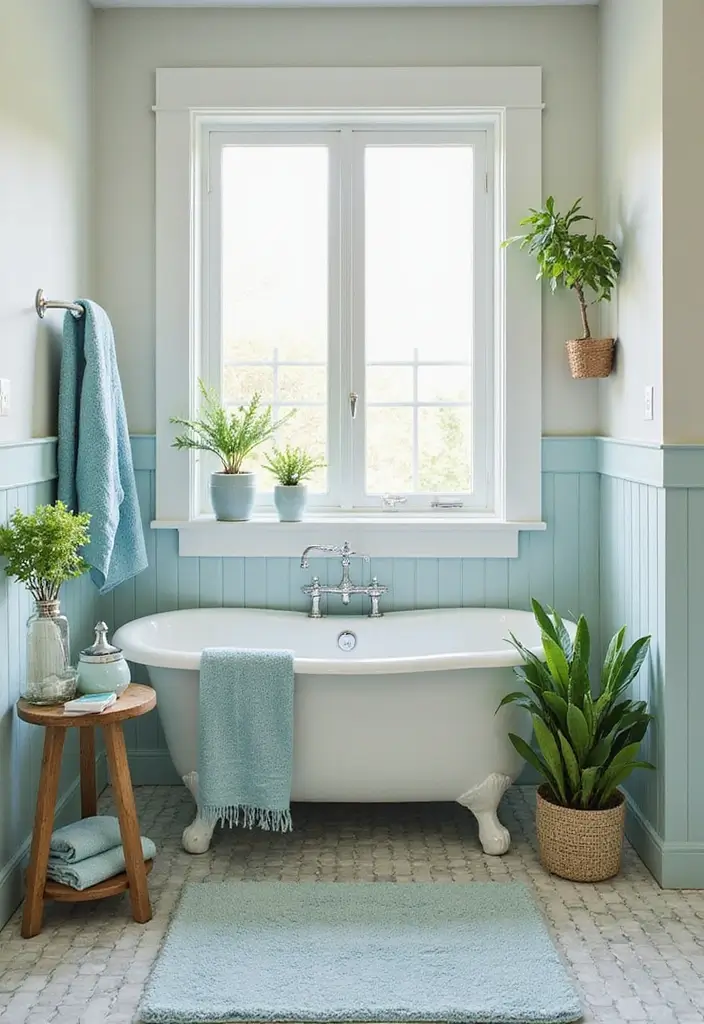 30+ Modern Farmhouse Bathroom Ideas That Balance Cozy and Sleek 12 30+ Modern Farmhouse Bathroom Ideas That Balance Cozy and Sleek - 12. Accent Colors