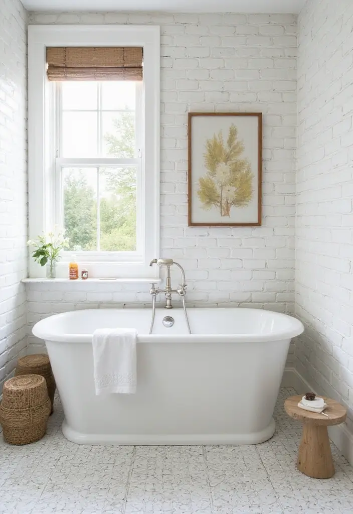 30+ Modern Farmhouse Bathroom Ideas That Balance Cozy and Sleek 26 30+ Modern Farmhouse Bathroom Ideas That Balance Cozy and Sleek - 26. Timeless Tile Choices