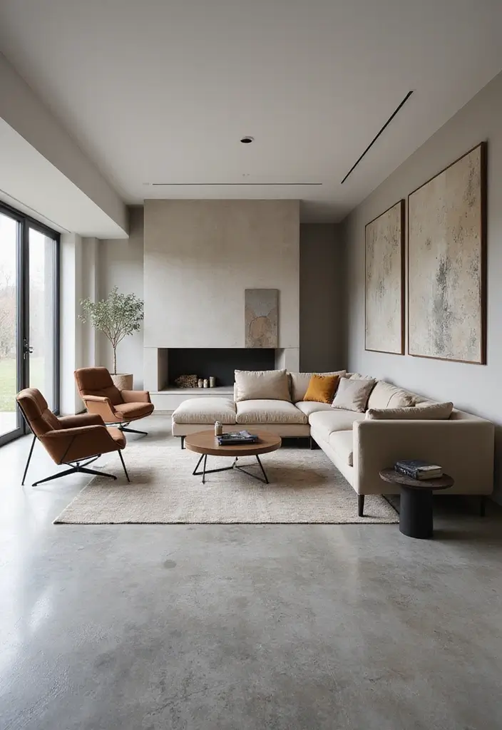 30+ Modern Flooring Ideas That Redefine Your Home 11 30+ Modern Flooring Ideas That Redefine Your Home - 11. Microcement Floors: Seamless and Sleek