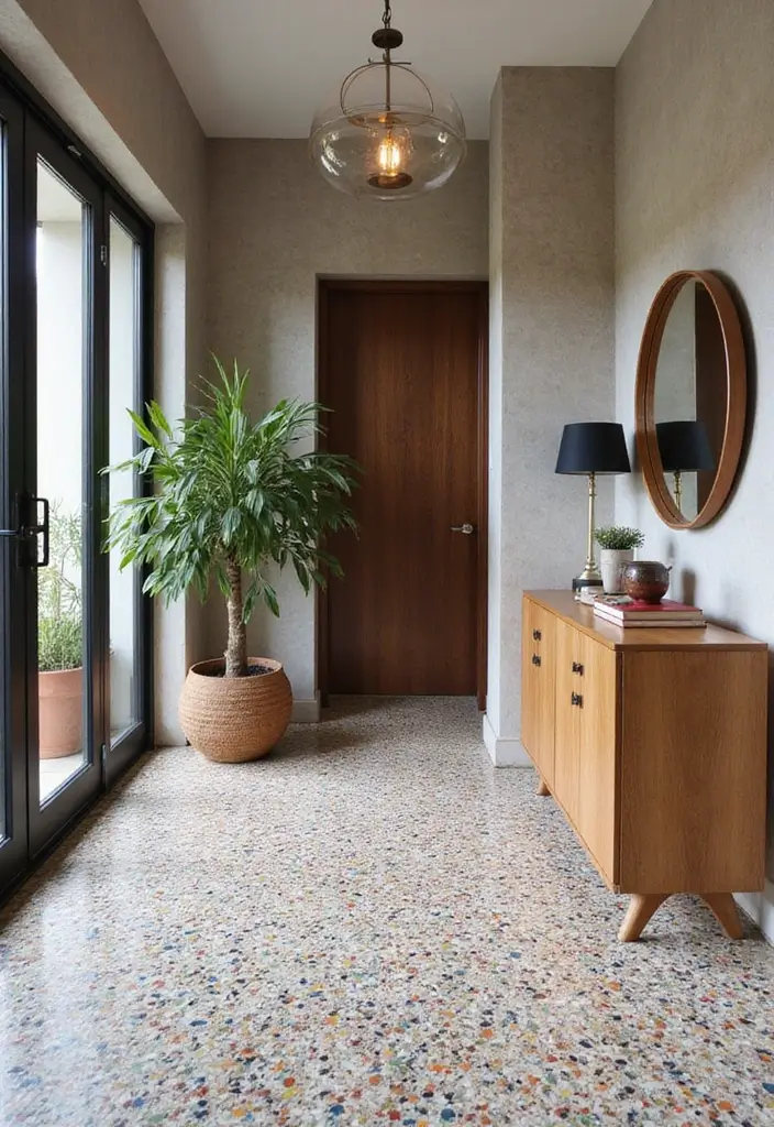 30+ Modern Flooring Ideas That Redefine Your Home 12 30+ Modern Flooring Ideas That Redefine Your Home - 12. Terrazzo Flooring: Artistic Expression