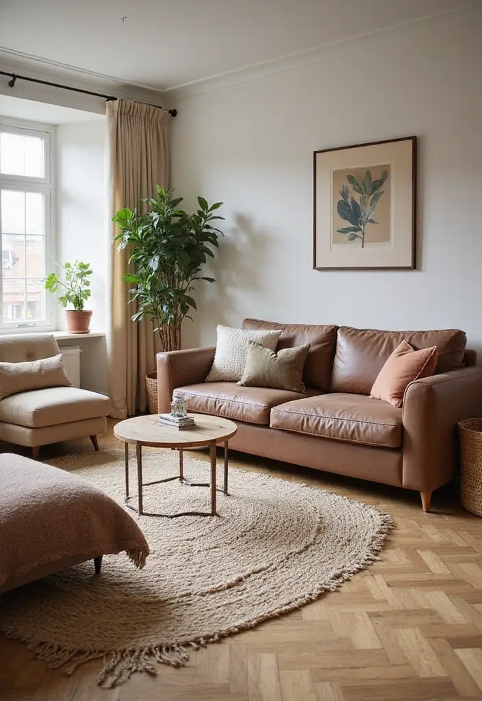 30+ Modern Flooring Ideas That Redefine Your Home 15 30+ Modern Flooring Ideas That Redefine Your Home - 15. Wool Rugs Over Hard Floors: Stylish Layering