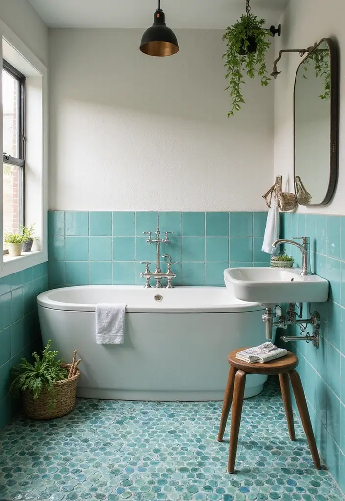 30+ Modern Flooring Ideas That Redefine Your Home 19 30+ Modern Flooring Ideas That Redefine Your Home - 19. Recycled Glass Tiles: Eco-Chic